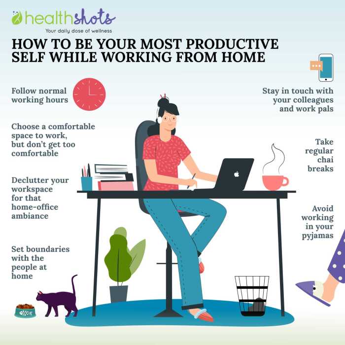 Tips for managing your time and productivity while working from home